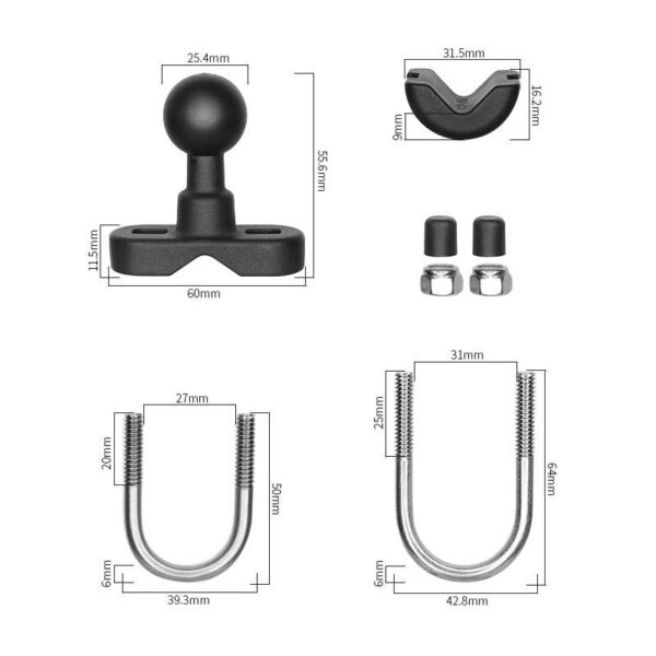 HDMount U-Bolt Base - 1" Ball - Image 2